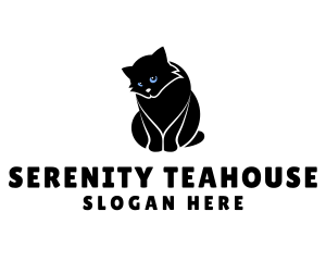 Cute Kitten Cat logo design