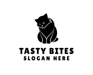 Animal Shelter - Cute Kitten Cat logo design