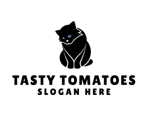 Cute Kitten Cat logo design