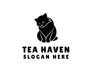 Cute Kitten Cat logo design