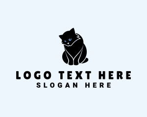 Cute Kitten Cat Logo