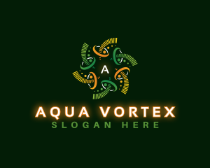 Sound Wave Vortex logo design