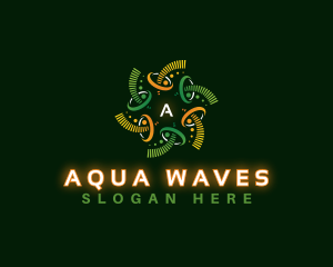 Sound Wave Vortex logo design