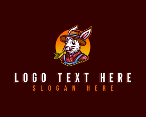 Sustainability - Agricultural Rabbit Farmer logo design