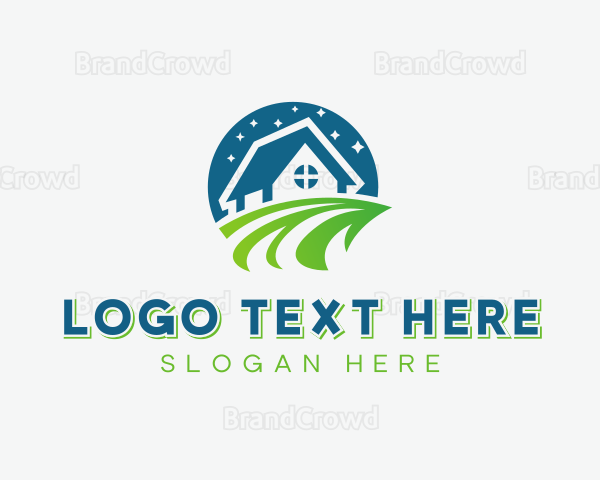 Garden Lawn Landscaping Logo