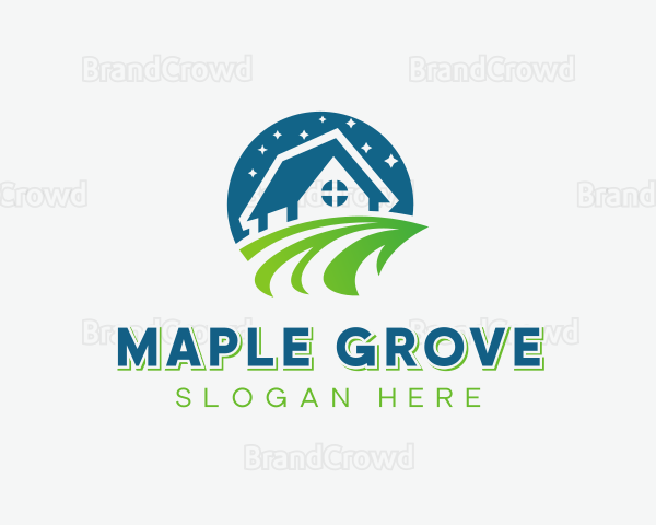 Garden Lawn Landscaping Logo