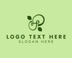 Tea Shop - Natural Leaf Letter S logo design