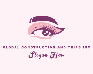 Woman Eyelash Extension logo design
