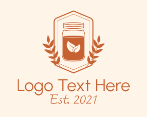 Fermentation - Healthy Kombucha Jar logo design