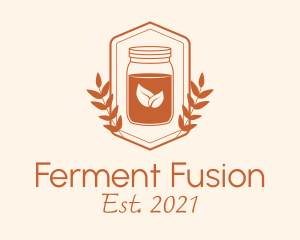 Ferment - Healthy Kombucha Jar logo design