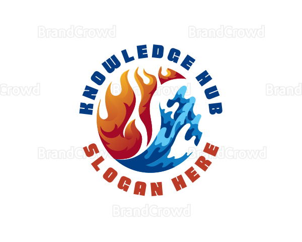 Fire Water Thermal Refrigeration Logo