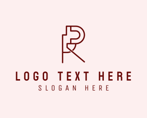 Consultant - Modern Business Monoline Letter R logo design