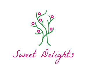 Pink Green Tree logo design