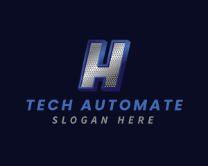 Automation - Industrial Fabrication Metal logo design