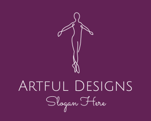 Ballet Dance Dancer logo design