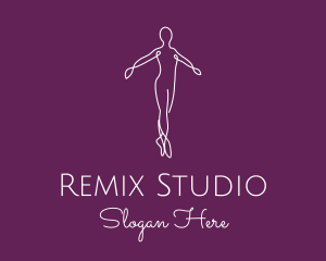 Ballet Dance Dancer logo design