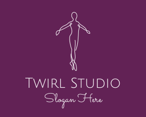 Ballet Dance Dancer logo design