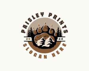 Paw Print Wildlife Outdoor logo design