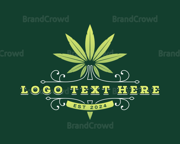 Cannabis Marijuana Leaf Logo