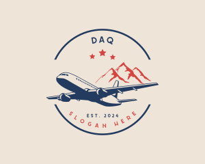 Flight Instrument - Mountain Flight Airplane logo design