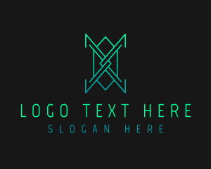 Internet - Security Company Letter X logo design