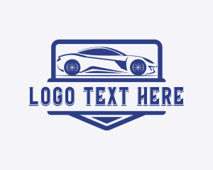 Race Car Driver - Sports Car Racing logo design