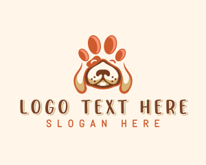 Dog - Pet Doggy Paw logo design