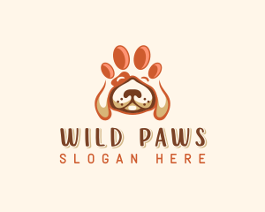 Pet Doggy Paw logo design