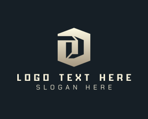 Ai - Hexagon Technology Letter D logo design