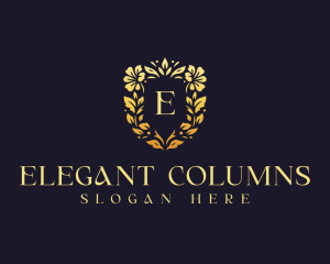 Elegant Floral Wedding logo design