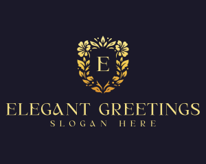 Elegant Floral Wedding logo design