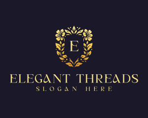 Elegant Floral Wedding logo design