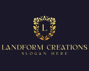 Elegant Floral Wedding logo design