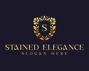 Elegant Floral Wedding logo design