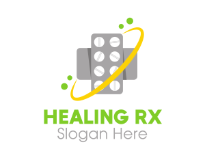 Prescription - Pharmaceutical Medicine Pills logo design