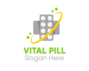 Pill - Pharmaceutical Medicine Pills logo design