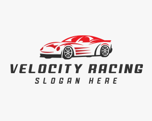 Racing Car Automobile logo design