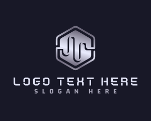 Marketing - Hexagon Tech Wave logo design