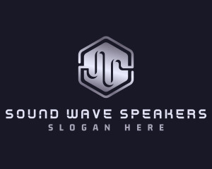 Hexagon Tech Wave logo design