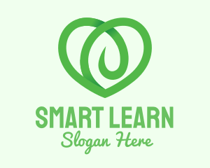 Green Eco Heart Logo