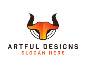 Hot Horns Buffalo logo design