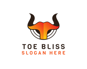 Hot Horns Buffalo logo design