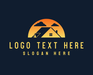 Roofing - Residential Roofing House logo design