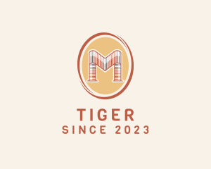 Multimedia - Music Piano Letter M logo design