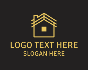 Structure - Simple Yellow House logo design