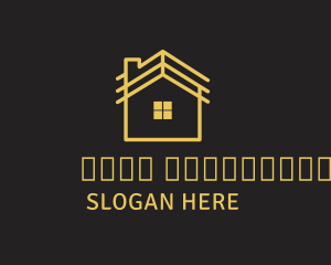 Minimalist - Simple Yellow House logo design