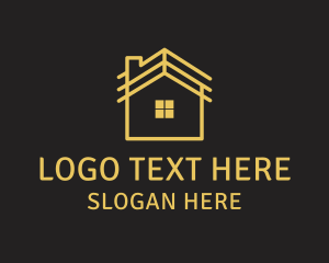 Simple Yellow House Logo