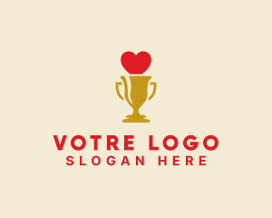 Gold Love Trophy Logo