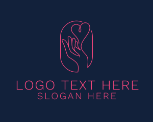 Finger Heart - Hand Care Foundation logo design