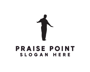 Praise - Levitating Man Float logo design